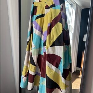 Zara Multicolor A-Line Skirt